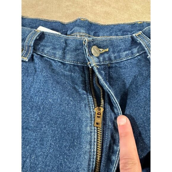 Carhartt Mens Relaxed B172 DST Denim Jeans Straight Leg Flannel Lined Blue 38x30 - Picture 7 of 11